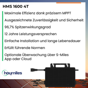 Hoymiles Wechselrichter 1600 Watt - HMS-1600-4T