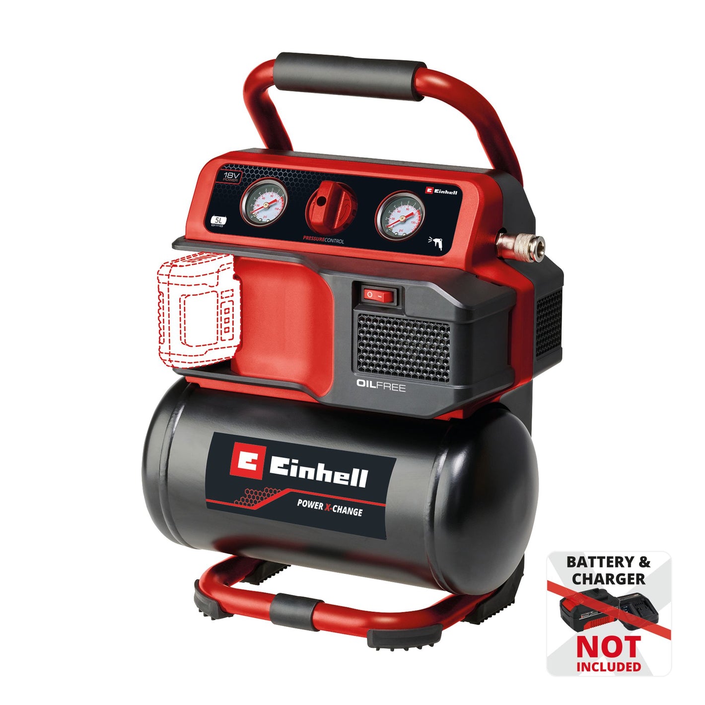 Einhell Power X-Change Akku-Kompressor TE-AC 18/75 Li OF-Solo