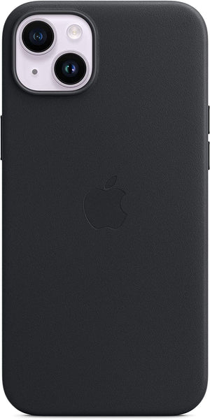 Apple OEM Leder Case iPhone 14 Plus MPP93ZM/A A2907 Mitternacht Schwarz Cover