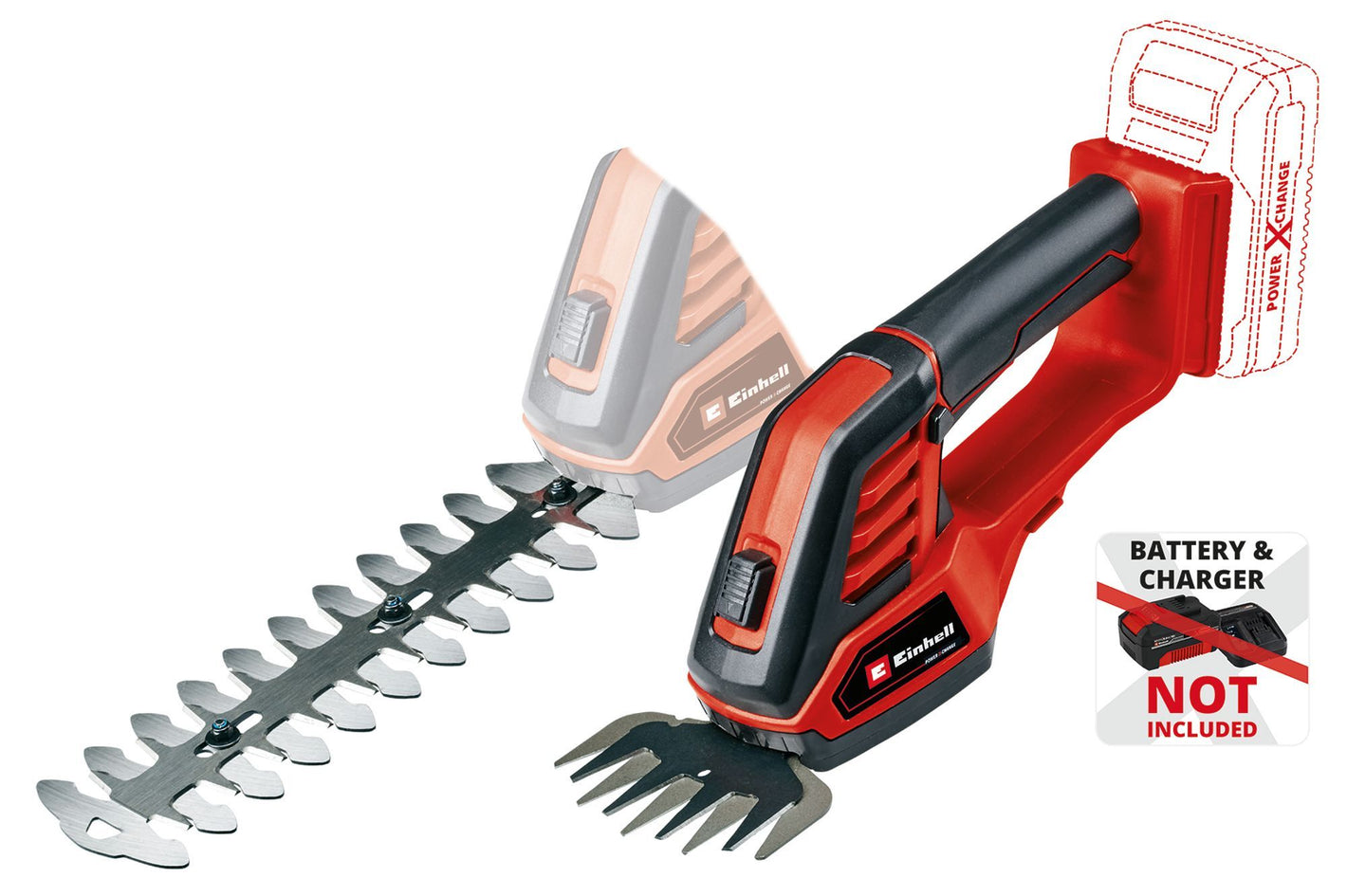 Einhell Power X-Change Akku-Gras- und Strauchschere GE-CG 18/100 Li-Solo (B-Ware)