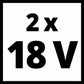 Einhell Power X-Change Akku 2x18V 4,0Ah PXC-Twinpack CB B1 (B-Ware)