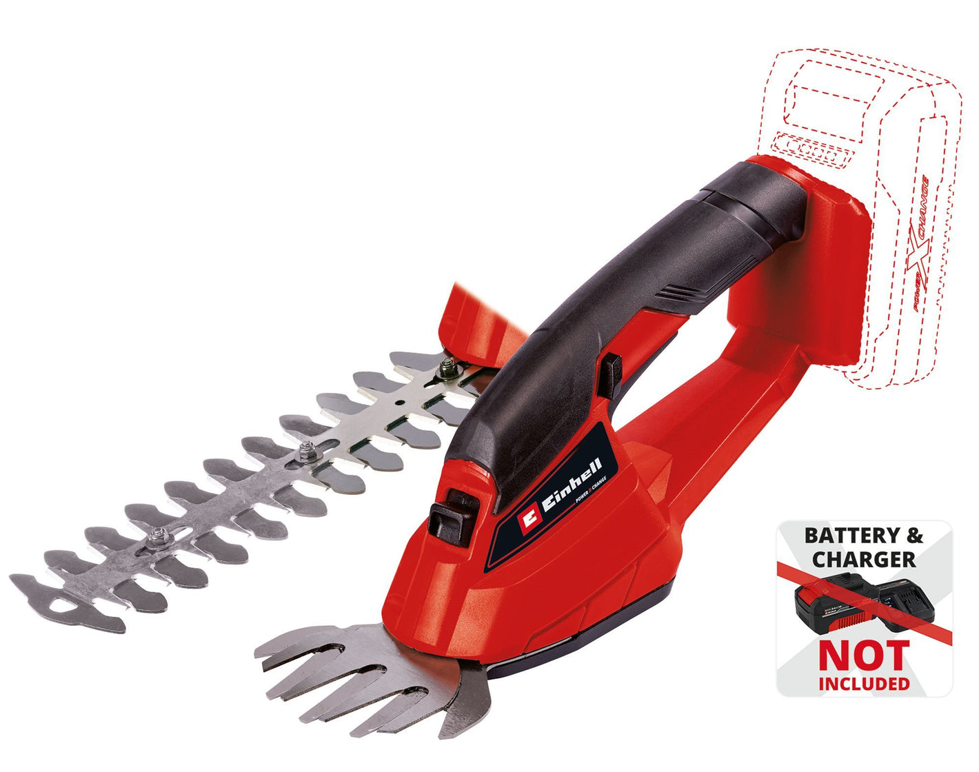 Einhell Power X-Change Akku-Gras- und Strauchschere GC-CG 18 Li-Solo (B-Ware)
