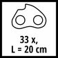 Einhell Kettensägen-Zubehör Ersatzkette 20cm 16Z