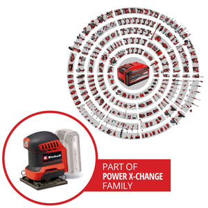 Einhell Power X-Change Akku-Faustschleifer TE-OS 18/113 3X  Li - Solo (B-Ware)