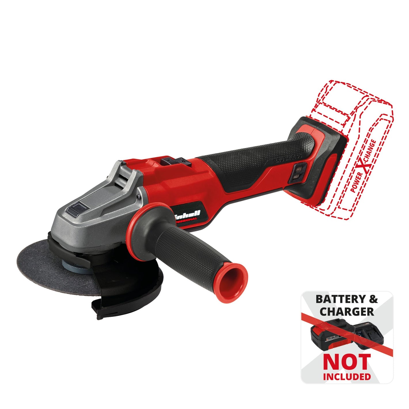 Einhell Power X-Change Akku-Winkelschleifer AXXIO 18/115 Q
