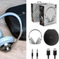 ECHO Kopfhörer Headset Bluetooth kabellos aktive Geräuschunterdrückung ANC Grau