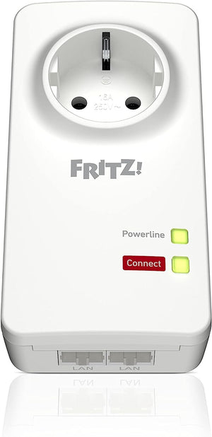 AVM FRITZ! Powerline 1220 Adapter 1.200 MBit/s 2 x Gigabit-LAN ideal für NAS