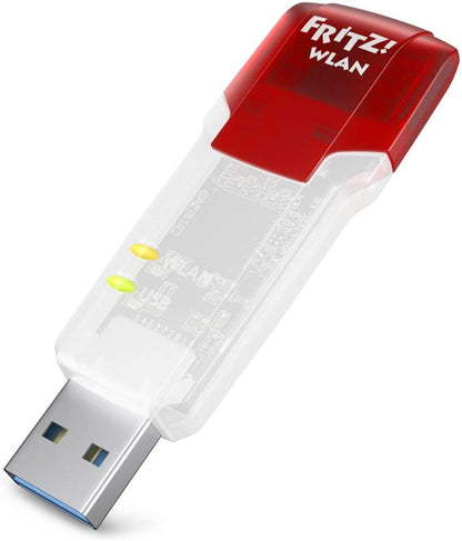 AVM FRITZ! WLAN Stick AC 860 866 MBit/s (5 GHz) 300 MBit/s WLAN N, 2,4 GHz WPA2