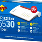 AVM Fritz!Box 5530 Fiber Glasfaser Router Wi-Fi 6 MIMO RJ-45 RJ-11 GPON MODUL