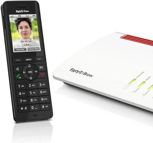 AVM FRITZ!Fon X6 DECT-Mobilteil Headsetanschluss AB Babyphone Wetter