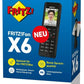 AVM FRITZ!Fon X6 DECT-Mobilteil Headsetanschluss AB Babyphone Wetter