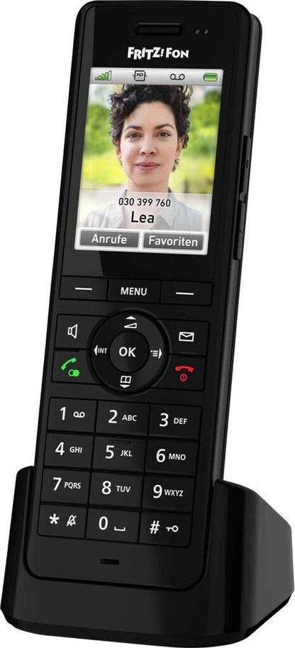 AVM FRITZ!Fon X6 DECT-Mobilteil Headsetanschluss AB Babyphone Wetter