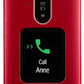 Doro PhoneEasy 6880 Rot / Weiß Handy Klapphandy Telefon 4G LTE Senioren 2,8"