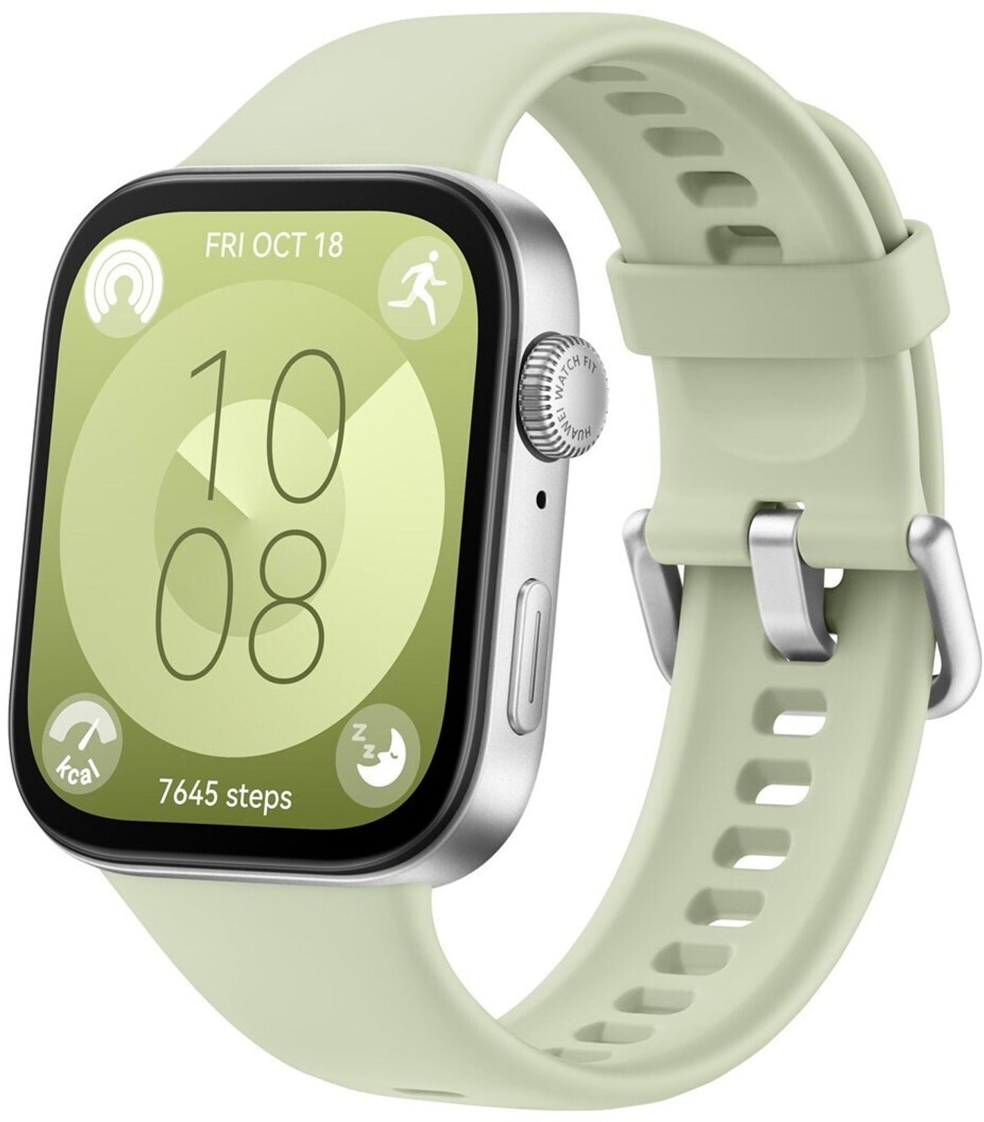 HUAWEI Watch Fit 3 Green Fluorelastomer Armband 1,82" AMOLED-Display Smartwatch