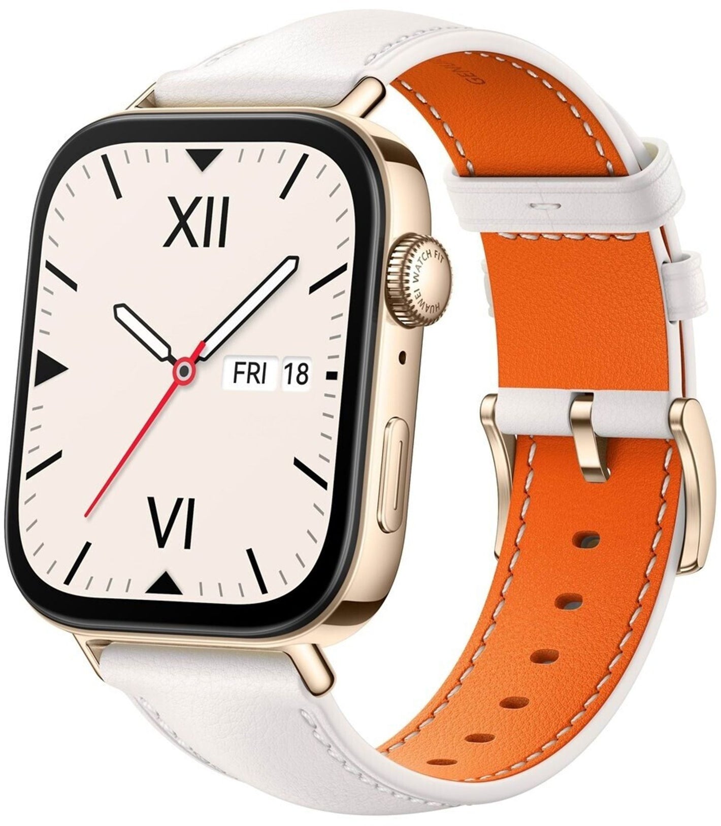 HUAWEI Watch Fit 3 White NFC Leder Armband 1,82 Zoll AMOLED-Display Smartwatch
