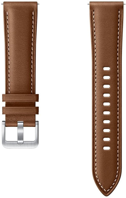 Samsung Stitch Echtleder Armband SLR84 Galaxy Watch 3 Stegbreite 22mm braun