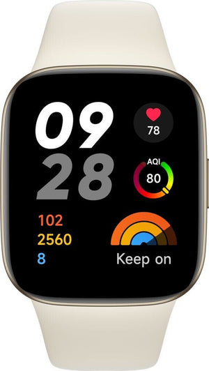 Xiaomi Redmi Watch 3 Bluetooth GPS 42mm AMOLED Beige 5ATM SpO2 Herzfrequenz